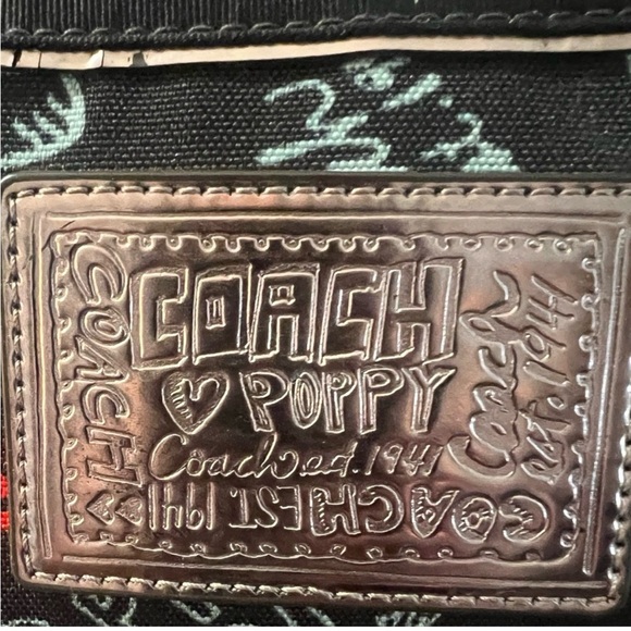 Coach Poppy Glam Tote With Graffiti Print - Picture 16 of 16